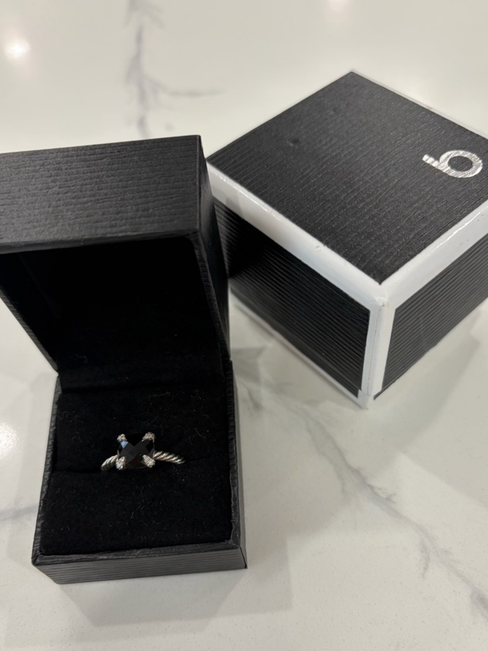 David Yurman CHATELAINE® RING
Sterling Silver with Black Onyx and Diamonds
